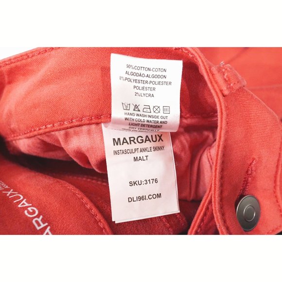 Never Worn DL1961 Margaux Malt Mid-Rise Ankle Skinny Jeans Zipper Pants - Picture 4 of 5